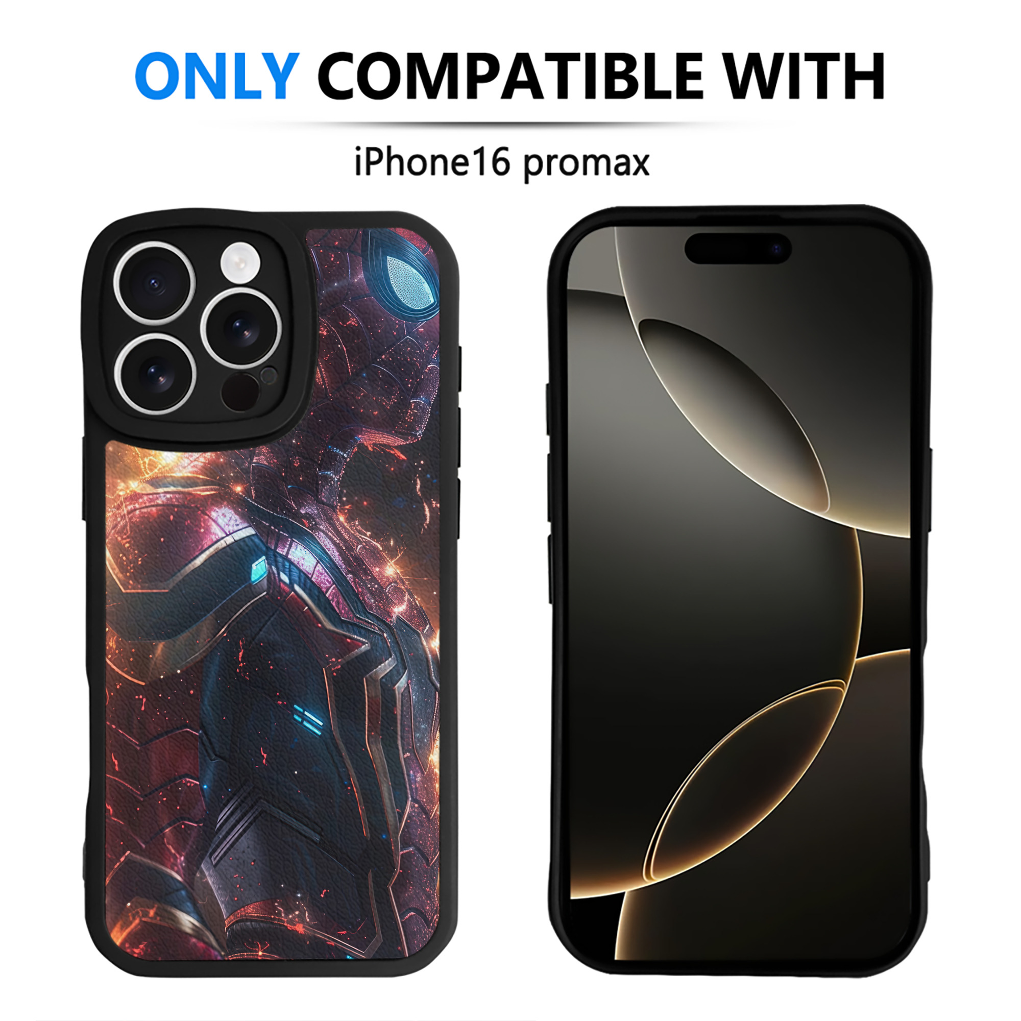 （画像用） Spider Man スパイダーマン 【iPhone 16シリーズ対応】シリコンスマホケース（レザー調） 材質：シリコン